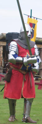 Knight in armour with sword